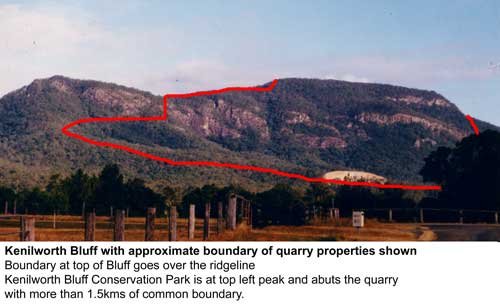 Quarry boundary